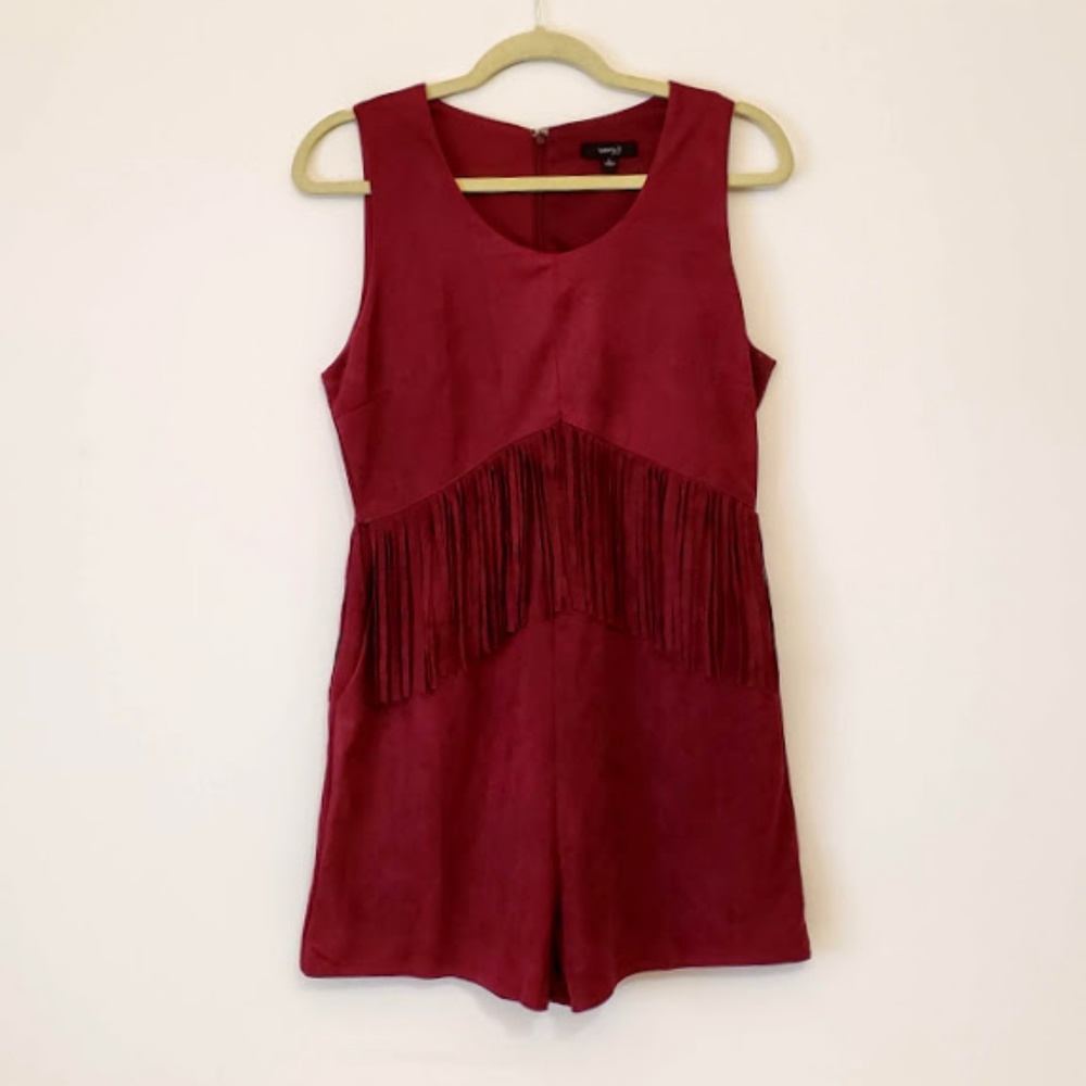 Boho Fringed Romper Shorts